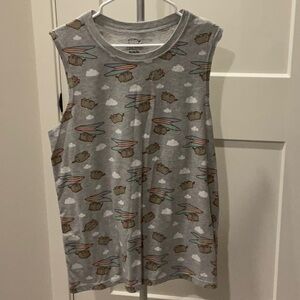 Pusheen sleeveless t-shirt size medium